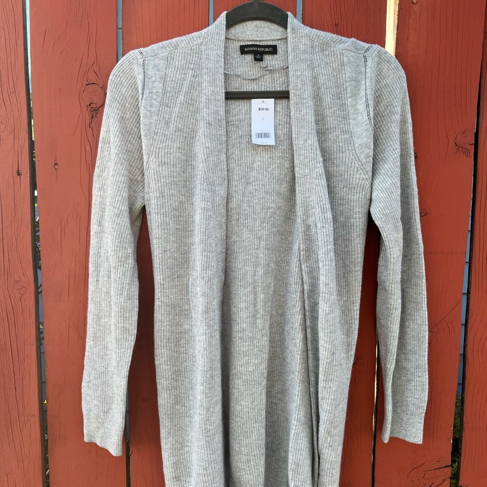 Banana Republic Grey Cardigan